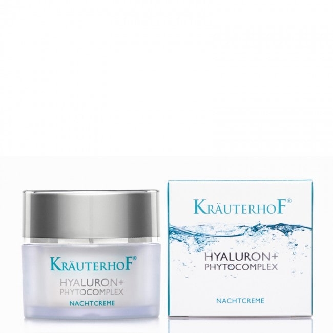 Регенериращ и освежаващ нощен крем за лице Krauterhof Hyaluron+ Phytocomplex Regenerating Night Cream 50ml