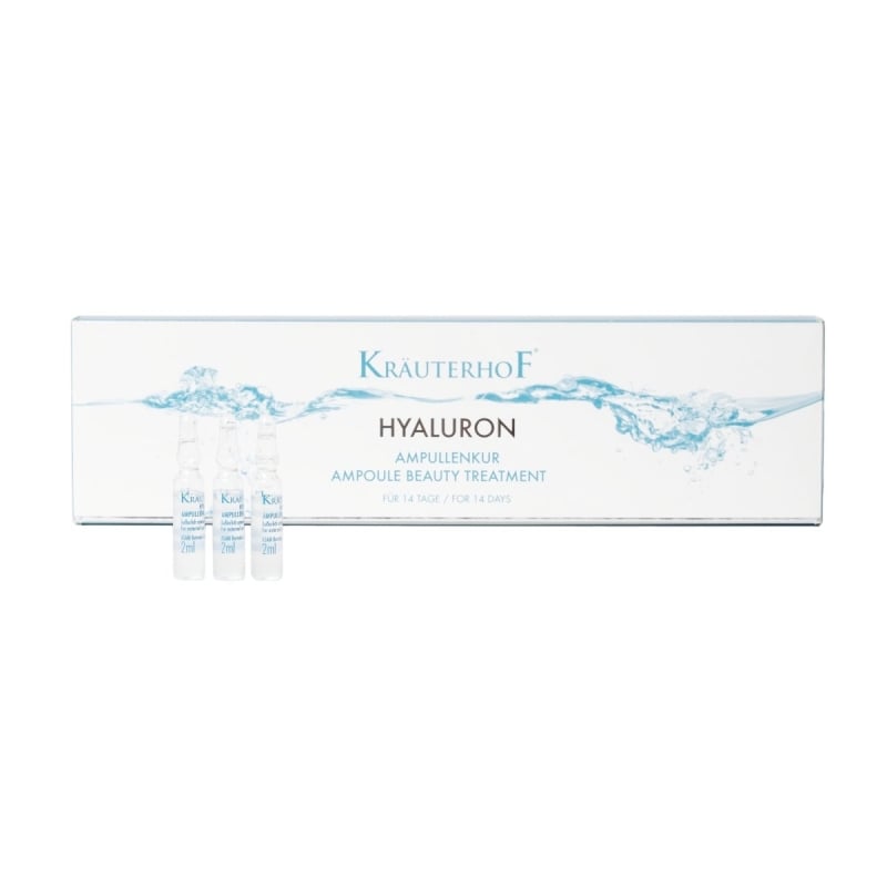 Бюти терапия с Хиалурон Krauterhof Hyaluron+ Ampoule Beauty Treatment 14x2ml