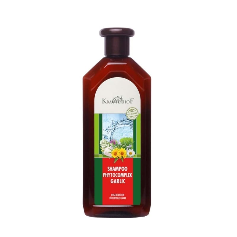 Регенериращ шампоан за мазна коса с Чесън и Фитокомплекс Krauterhof Phytocomplex Garlic Regenerating Shampoo 500ml