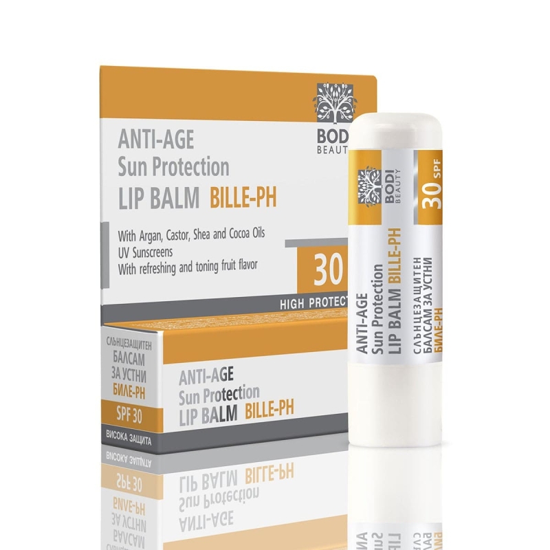 Слънцезащитен балсам за устни Bodi Beauty Bille PH Anti-Age Sun Protection Lip Balm SPF30 4g