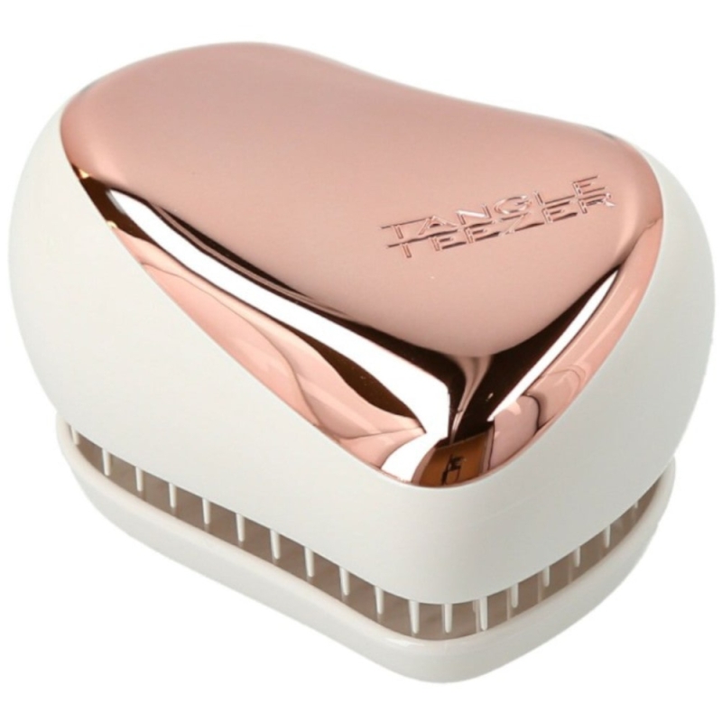 Компактна четка за изглаждане и блясък на косата Tangle Teezer Compact Styler On-The-Go Detangling Hairbrush Smooth & Shine Ivory Rose Gold — 2