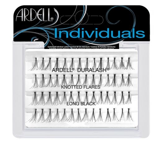 Изкуствени мигли на снопчета Ardell Duralash Individuals Knotted Flare Long Black False Lashes