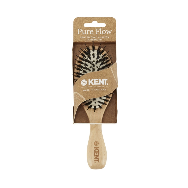 Дървена четка за коса с вентилация Kent Pure Flow LPF1 Hair Brush — 5