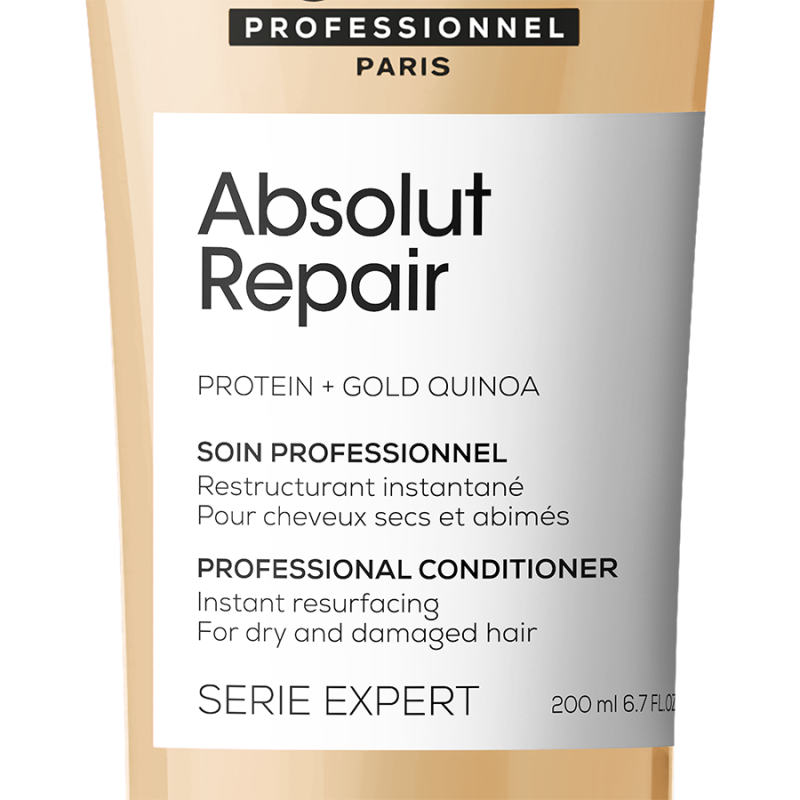 Възстановяващ балсам за силно изтощена коса Loreal Professionnel Serie Expert Absolut Repair Gold Conditioner 200ml — 3