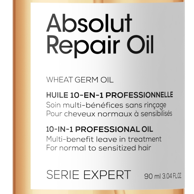 10-в-1 Професионално мултифункционално олио Loreal Professionnel Serie Expert Absolut Repair 10 In 1 Perfecting Multipurpose Oil 90ml — 3