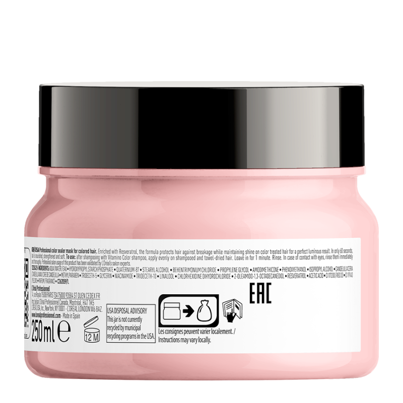 Подхранваща маска за блясък на боядисана коса Loreal Professionnel Serie Expert Vitamino Color Mask 250ml — 2