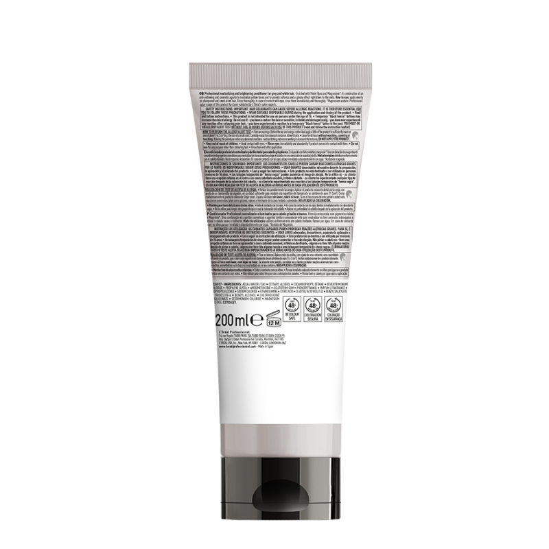 Неутрализиращ балсам за сива,бяла и платинено руса коса Loreal Professionnel Serie Expert Silver Conditioner 200ml — 2