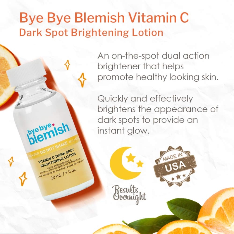 Лосион за тъмни петна и хиперпигментация на кожата с Витамин С Bye Bye Blemish Vitamin C Dark Spot Brightening Lotion 29.5ml — 3