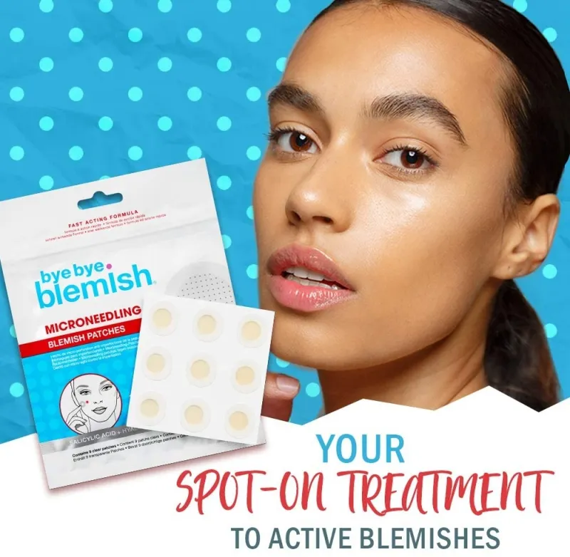 Пластири за локално третиране на пъпки и петна Bye Bye Blemish Microneedling Blemish Patches 9pcs — 5