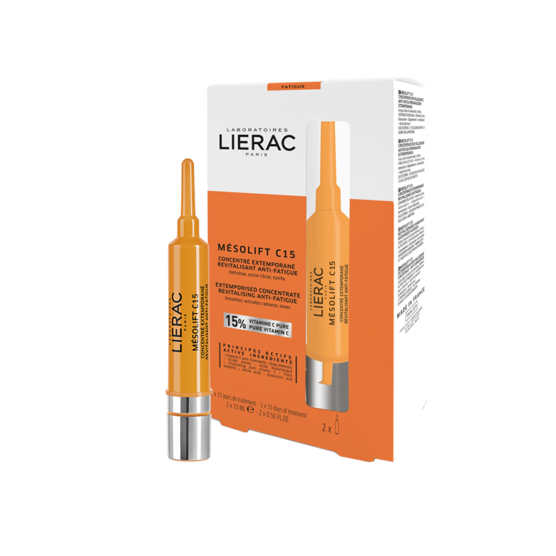 Концентрат за тонизиране и блясък Lierac Mesolift C15 Extemporaneous Concentrate 2X15ml