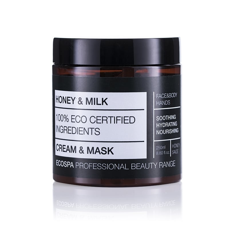 Крем - маска за лице и тяло с Мед и Мляко EcoSpa Honey & Milk Cream & Mask 250ml