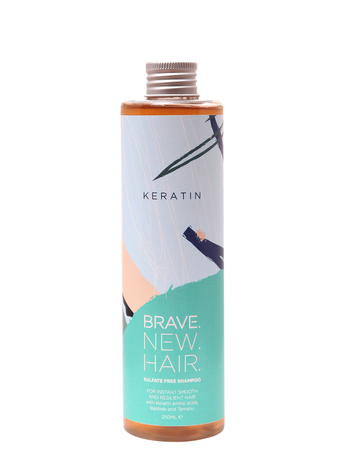 Безсулфатен шампоан за дисциплиниране на непокорни коси с кератин BRAVE NEW HAIR Keratin 250ml
