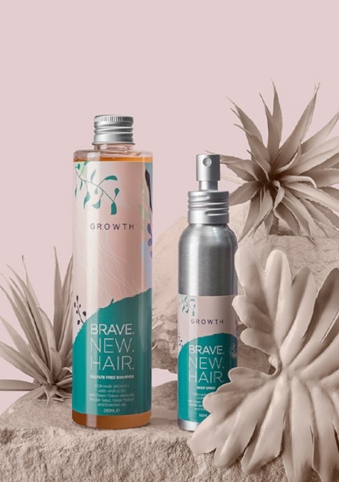 Безсулфатен шампоан за дисциплиниране на непокорни коси с кератин BRAVE NEW HAIR Keratin 250ml — 2