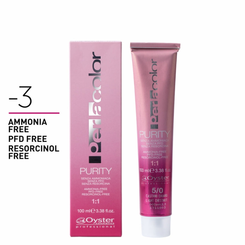 Безамонячна боя за коса Пюрити Oyster Professional Perla Color Purity Professional Hair Coloring Cream 100ml — 4