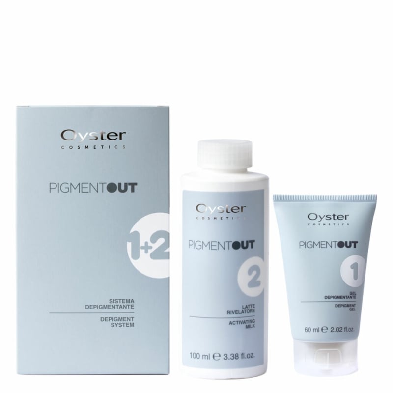 Депигментираща система за боядисана и естествена коса Oyster Professional Pigment Out Depigment System 60ml+100ml