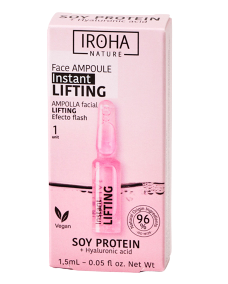 Стягаща ампула за лице със Соев Протеин Iroha Lifting Ampoule with Soy Protein - Instant Effect 1.5ml — 3