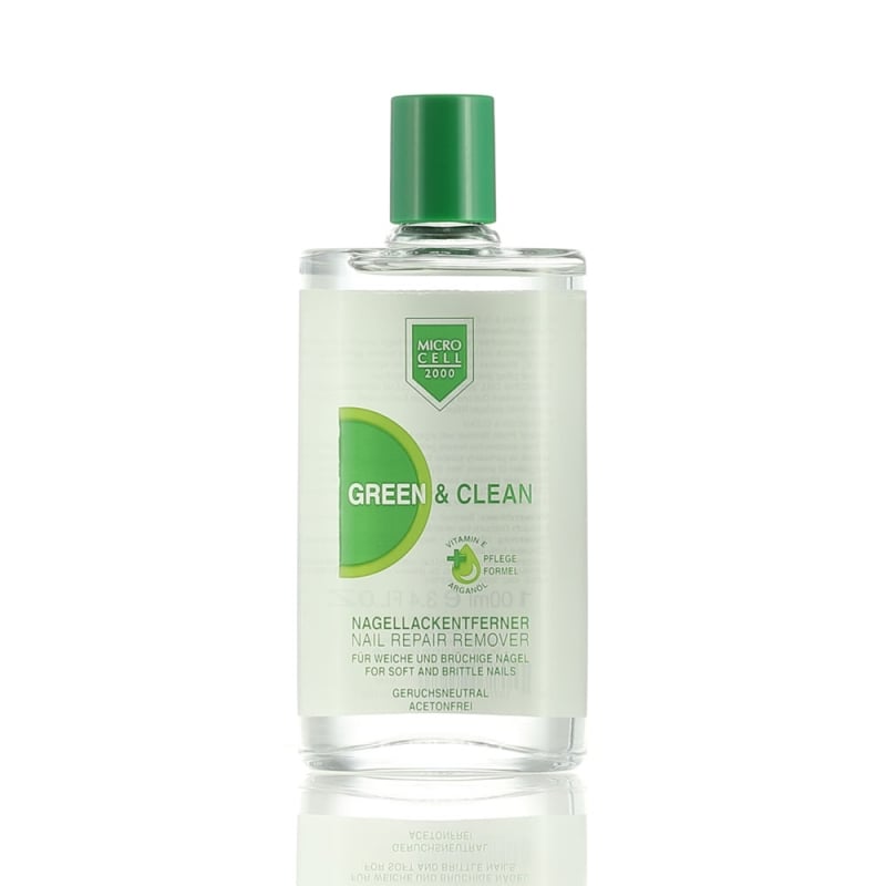 Лакочистител Micro cell Green & Clean Nail Repair Remover без аромат и без ацетон 100ml