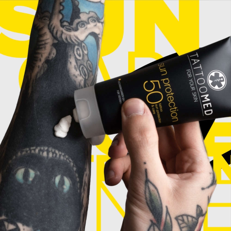 Слънцезащита за татуировки TattooMed Sun Protection SPF50 100ml — 3