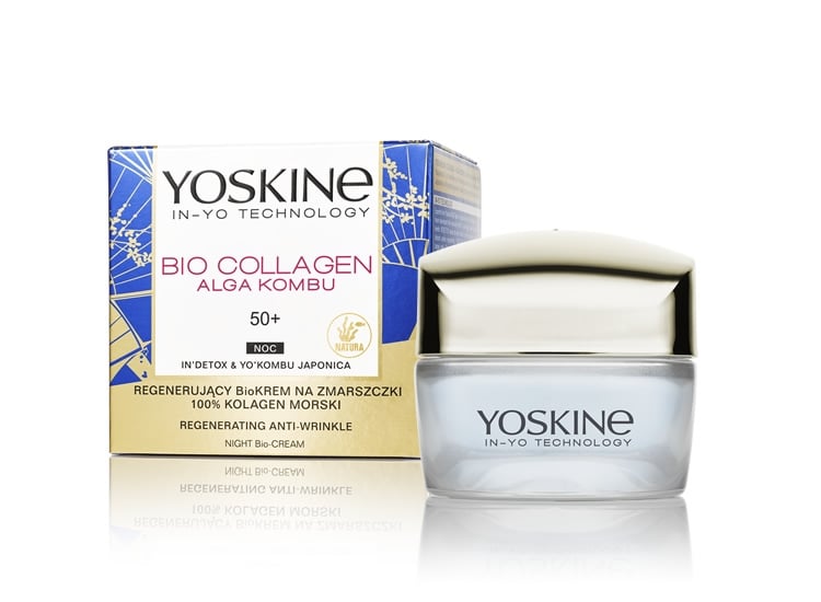 Регенериращ нощен крем против бръчки 50+ Yoskine Bio Collagen Regenerating Anti-Wrinkle Night Bio-Cream 50ml