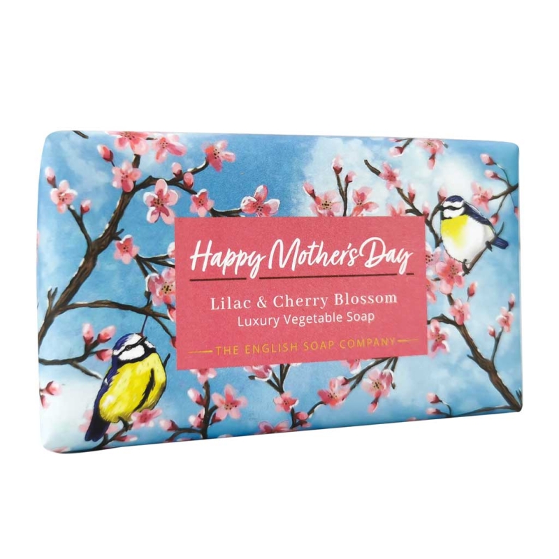 Сапун за повод "Ден на майката" с Люляк и Черешов цвят The English Soap Company Happy Mother's Day Lilac & Cherry Blossom Luxury Vegetable Soap 190g — 2