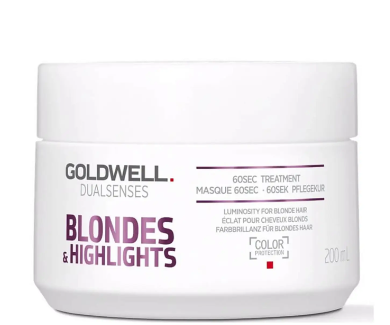 Маска за руса коса Goldwell Dualsenses Blonde and Highlights Anti-Yellow 60Sec Treatment 200ml — 2