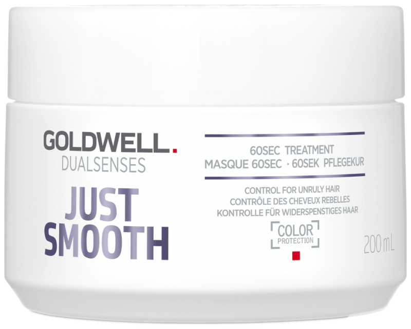 Изглаждаща маска за непокорна коса Goldwell Dualsenses Just Smooth 60sec Treatment 200ml — 2