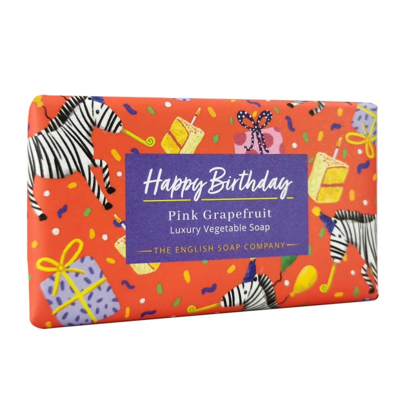The English Soap Company Happy Birthday Pink Grapefruit Luxury Vegetable Soap 190g — 2