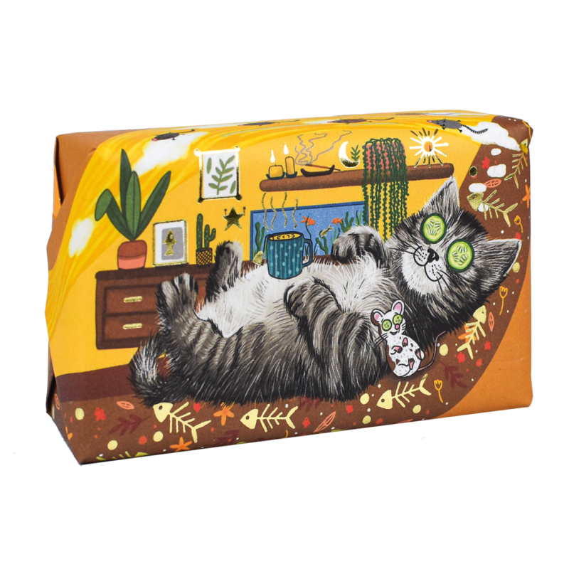 Луксозен растителен сапун - Коте The English Soap Company Wonderful Animals Cat Luxury Vegetable Soap 190g — 2