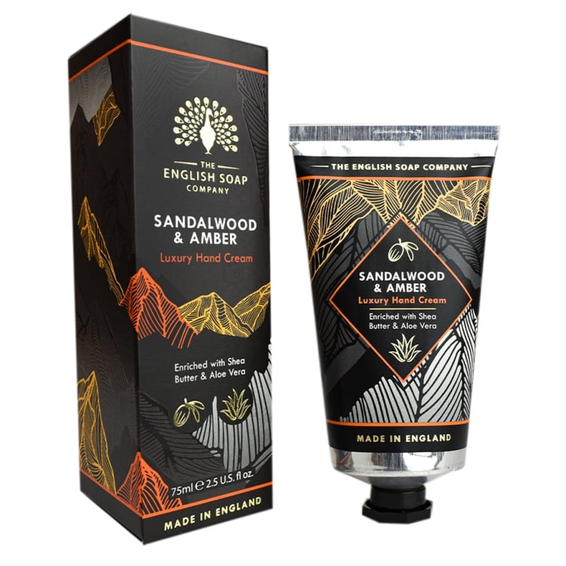 Крем за ръце със Сандалово дърво и Кехлибар The English Soap Company Sandalwood & Amber Luxury Hand Cream 75ml