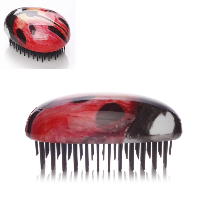 Четка за коса за лесно разресване - Калинка Kent Pebble Ladybug Hair Brush