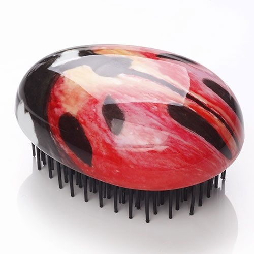 Четка за коса за лесно разресване - Калинка Kent Pebble Ladybug Hair Brush — 2