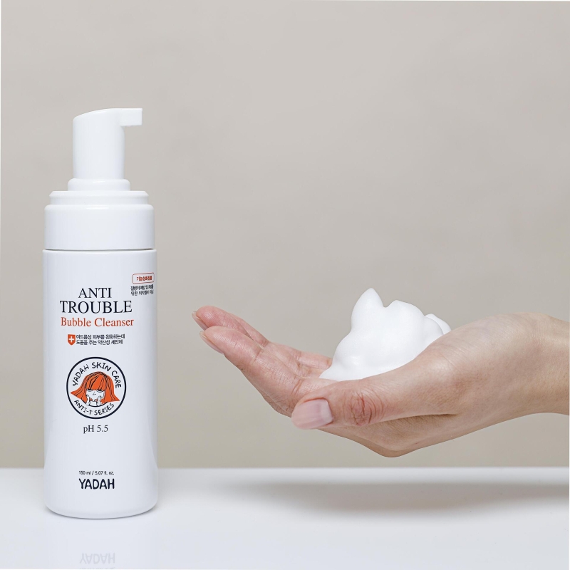 Измивна пяна за лице за проблемна кожа Yadah Skin Care Anti-T Series Anti Trouble Bubble Cleanser 150ml — 3
