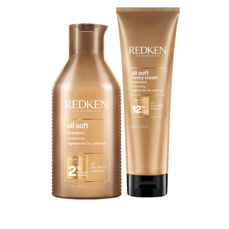 Хидратиращ комплект шампоан и маска за суха коса с арган Redken All Soft