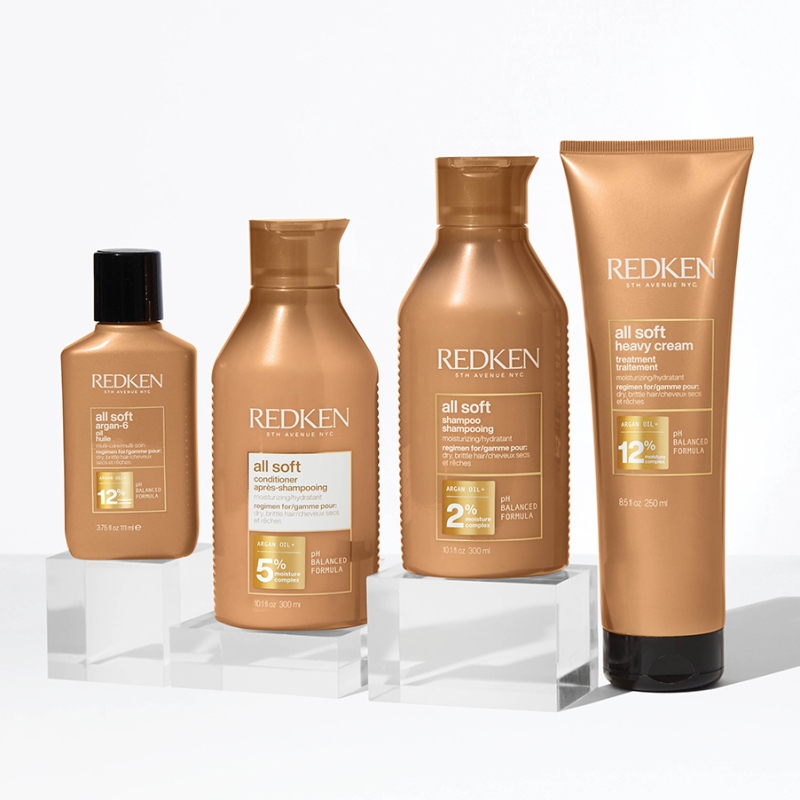 Хидратиращ комплект шампоан и балсам за суха коса с арган Redken All Soft — 2