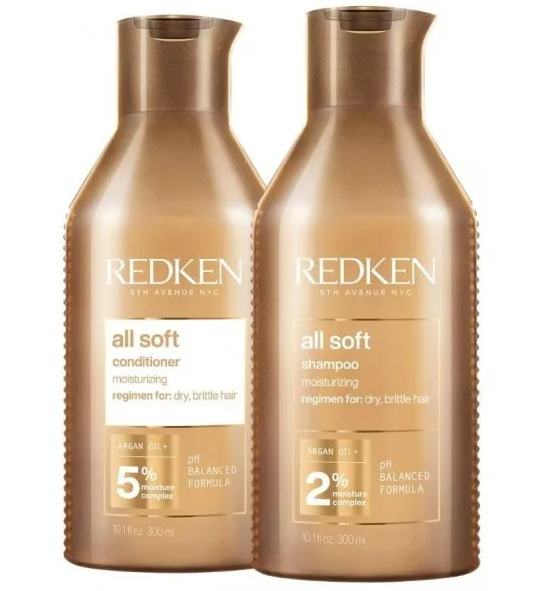 Хидратиращ комплект шампоан и балсам за суха коса с арган Redken All Soft