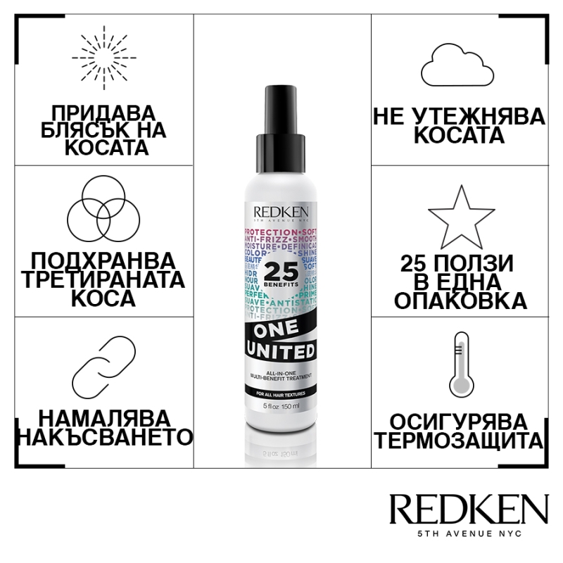 Redken One United All-In-One Multi-Benefit Treatment 150ml — 2