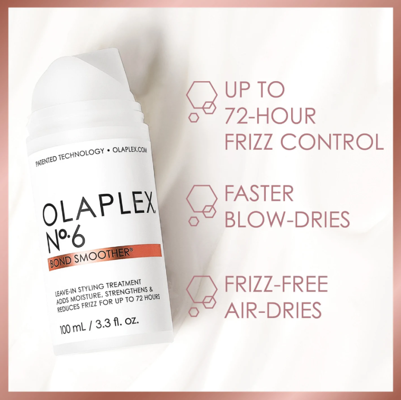 Изглаждащ и възстановяващ крем за боядисана и увредена коса Olaplex No.6 Bond Smoother 100ml — 2