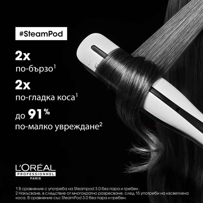 Професионална преса за коса с пара Loreal Professionnel Professional Styler SteamPod 3.0 — 3
