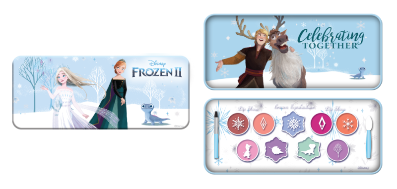 Детски комплект с гримове в метална кутия Markwins Disney Frozen II Celebrating Together 1580361