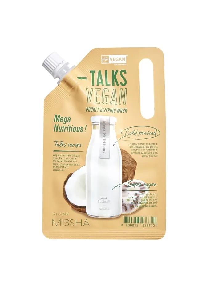 Missha Talks Vegan Pocket Sleeping Mask Mega Nutritious