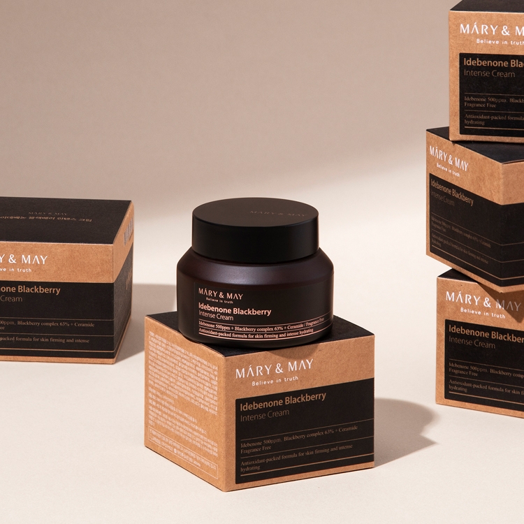 Крем с идебенон и екстракт от къпина Mary&May Idebenone Blackberry Intense Cream 70g — 4