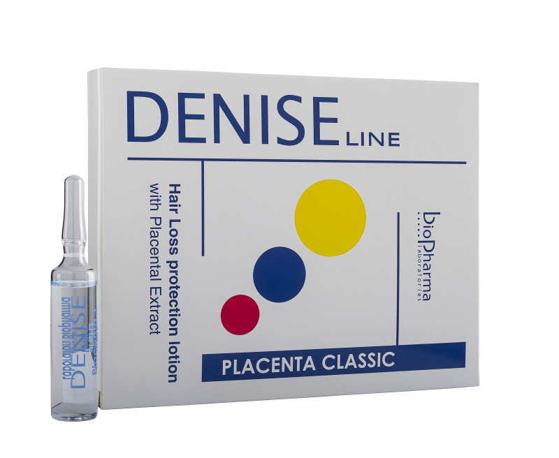 Ампули против пърхот и косопад с Плацента BioPharma Denise Classico 6Х10ml