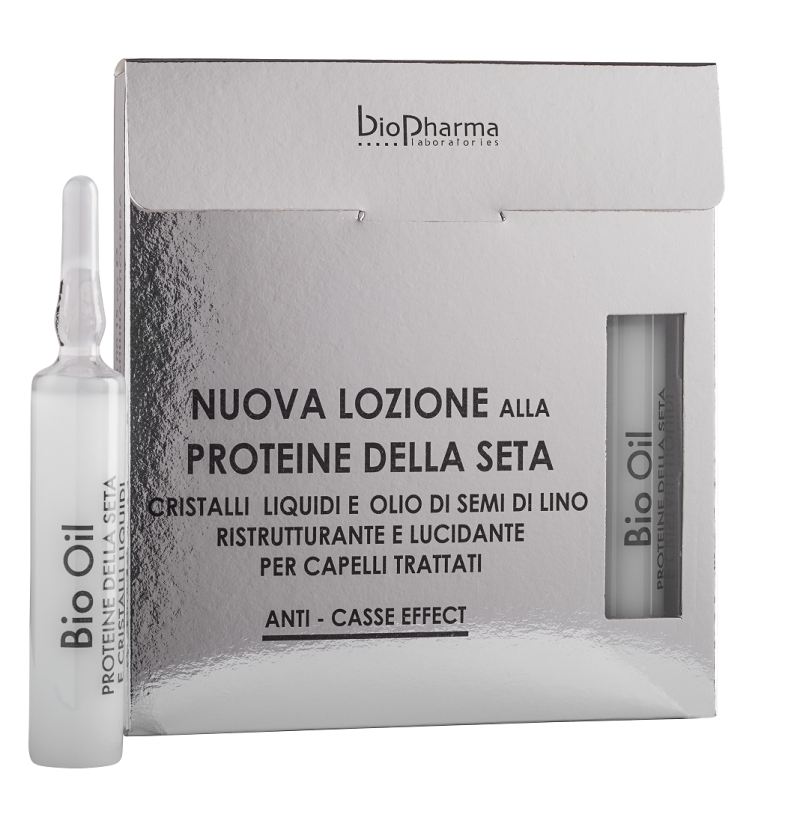 Ампули с протеини от коприна, течни кристали и ленено семе Biopharma Bio Oil Ampoules 5х15ml