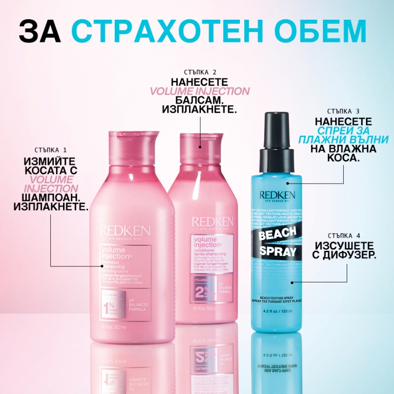 Спрей за плажни вълни Redken Beach Spray Beachy Texture Spray 125ml — 2