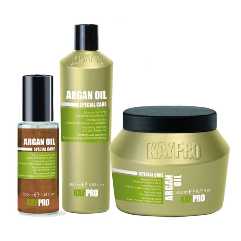 Подхранващ сет с арганово масло от 3 части KAYPRO Argan Oil Set