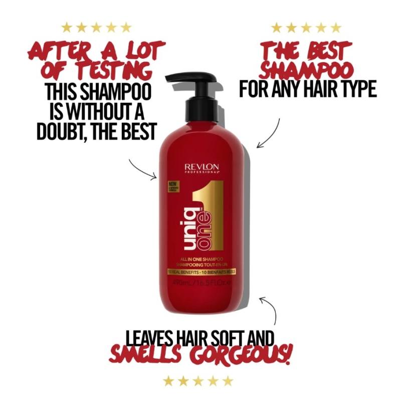 Подхранващ шампоан 10в1 UniqOne All in One Shampoo 490ml — 5
