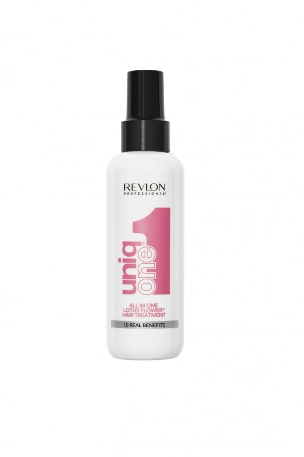10 в 1 Спрей маска без отмиване с аромат на лотос UniqOne Hair Treatment Lotus Flower Fragrance 150ml