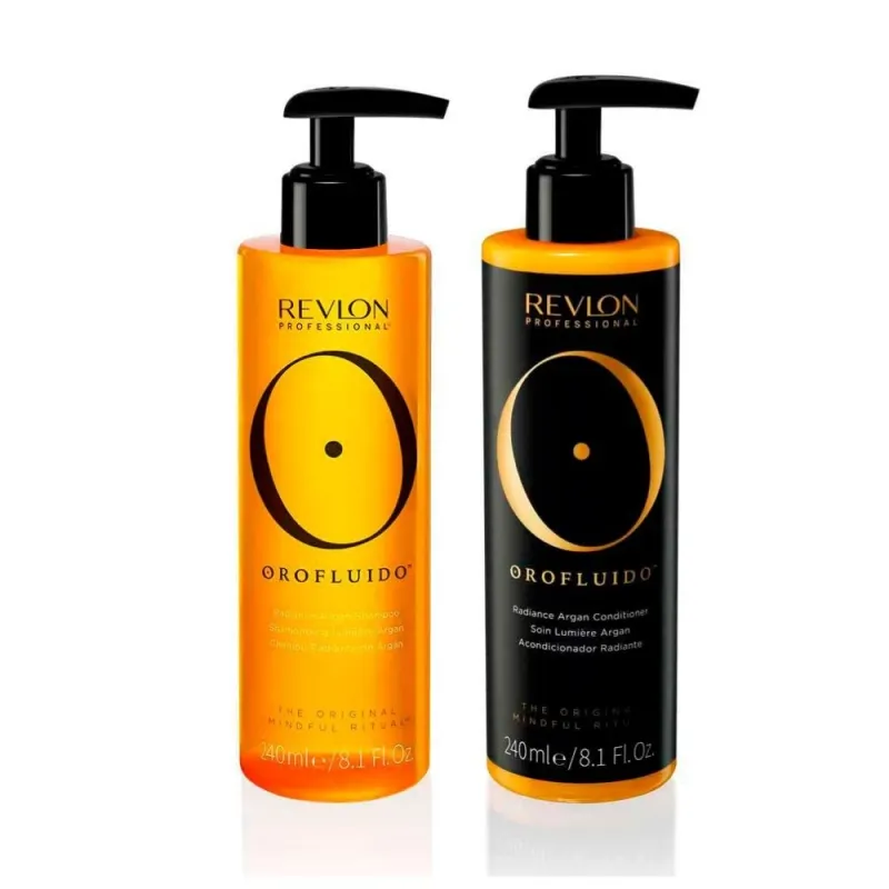 Подхранващ дуо сет арганов шампоан + балсам Orofluido Radiance Argan Shampoo + Conditioner Set