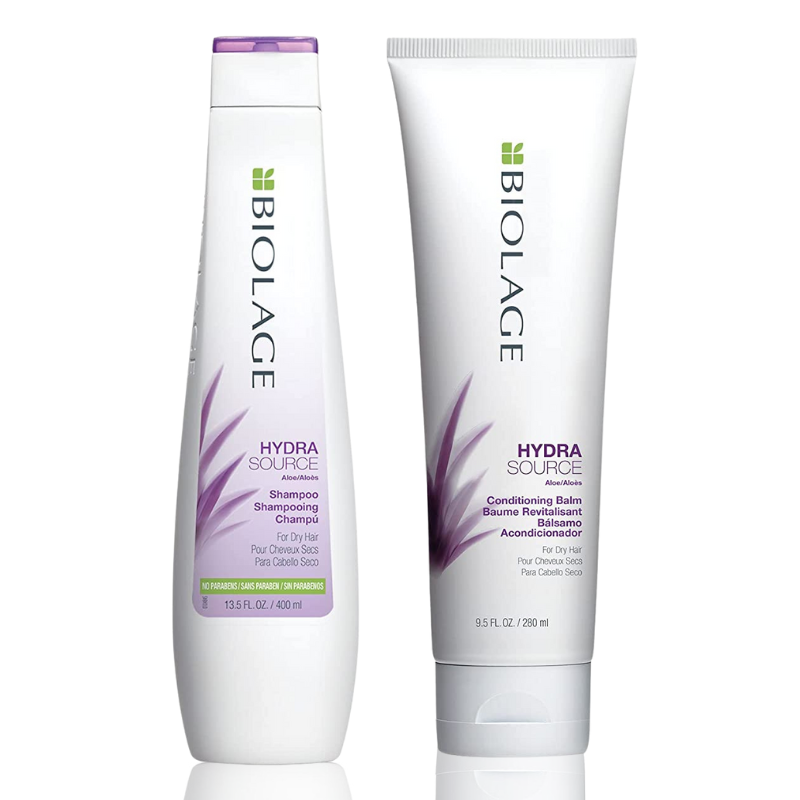 Хидратиращ комплект за суха коса с Алое Biolage Hydrasource Hydrating Shampoo 250ml + Conditioner 200ml