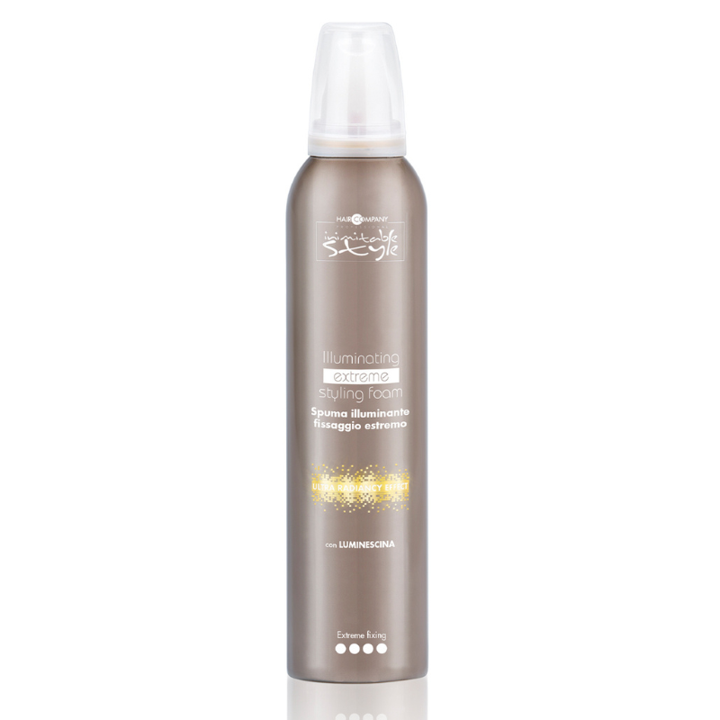Пяна за блясък и екстремна фиксация Hair Company Inimitable Style Illuminating Mousse Extreme Hold 250ml